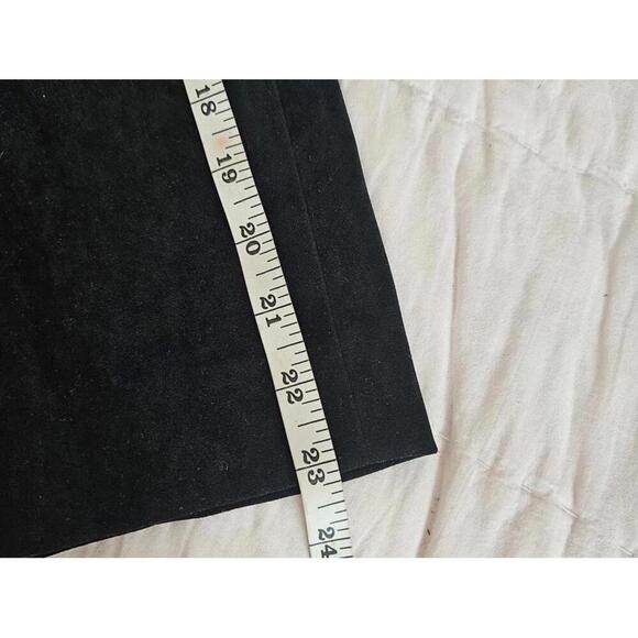 Nwt Doncaster Elegant Black Suede Like Skirt with Zip Detail - Picture 7 of 8